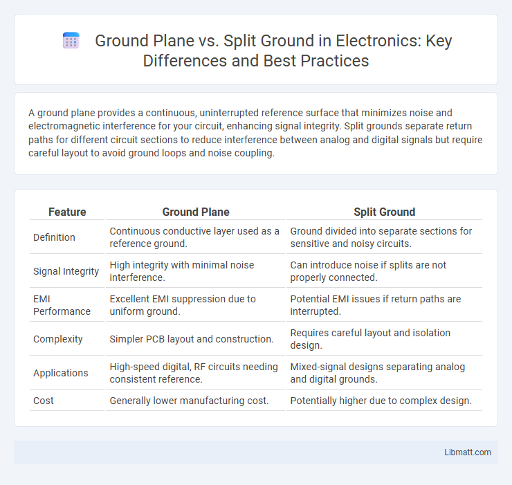 Ground Plane vs. Split Ground in Electronics: Key Differences and Best Practices