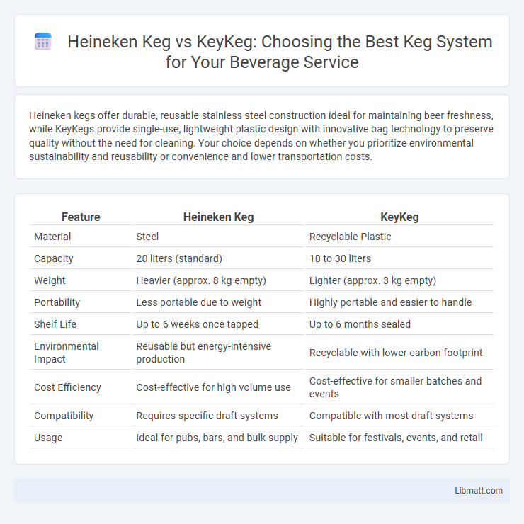 Heineken Keg vs KeyKeg: Choosing the Best Keg System for Your Beverage Service