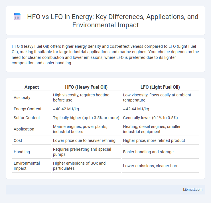 HFO vs LFO in Energy: Key Differences, Applications, and Environmental Impact