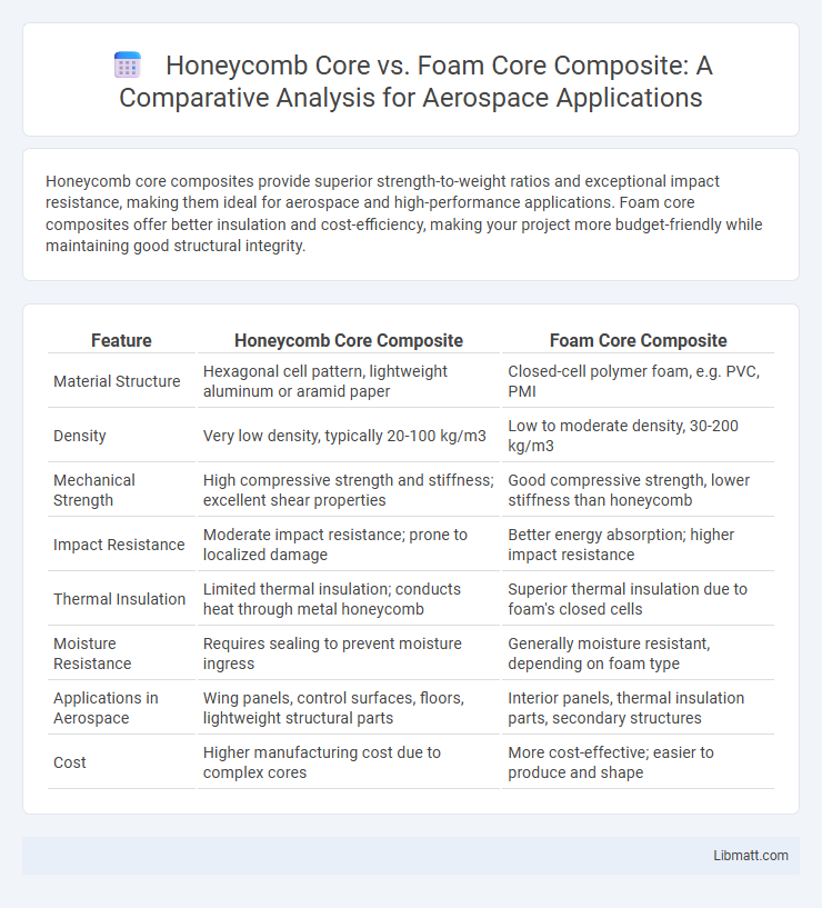 Honeycomb Core vs. Foam Core Composite: A Comparative Analysis for Aerospace Applications