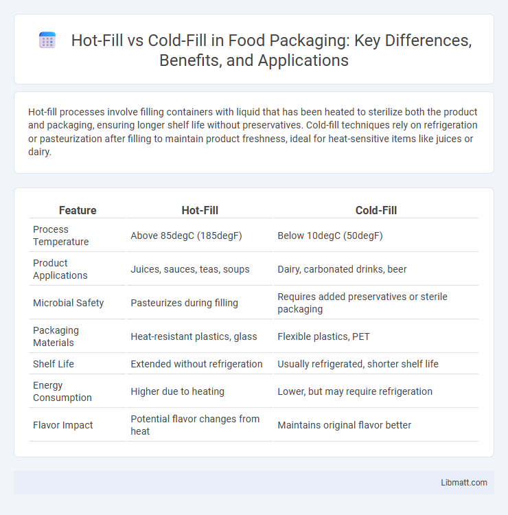 Hot-Fill vs Cold-Fill in Food Packaging: Key Differences, Benefits, and Applications