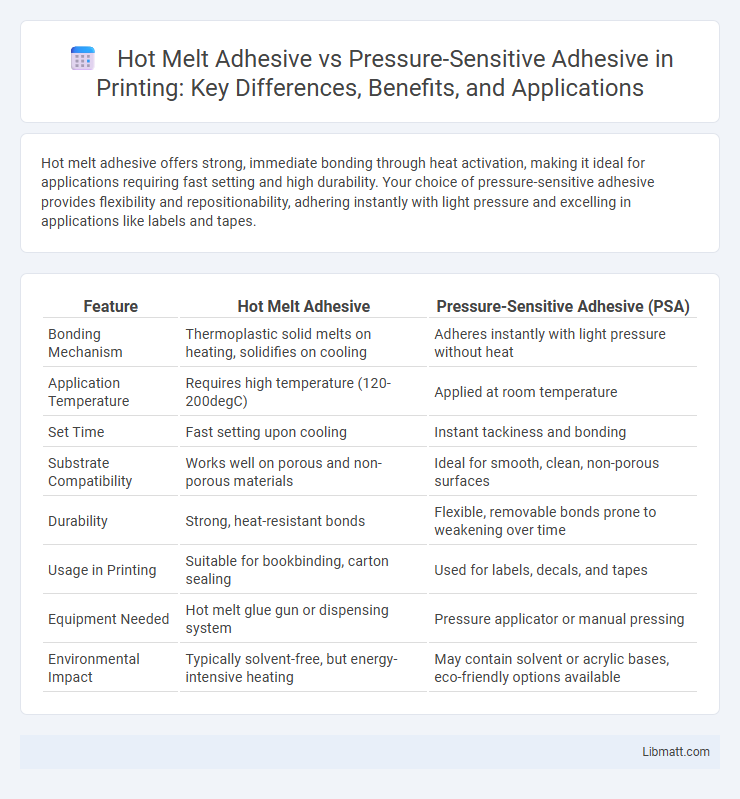 Hot Melt Adhesive vs Pressure-Sensitive Adhesive in Printing: Key Differences, Benefits, and Applications