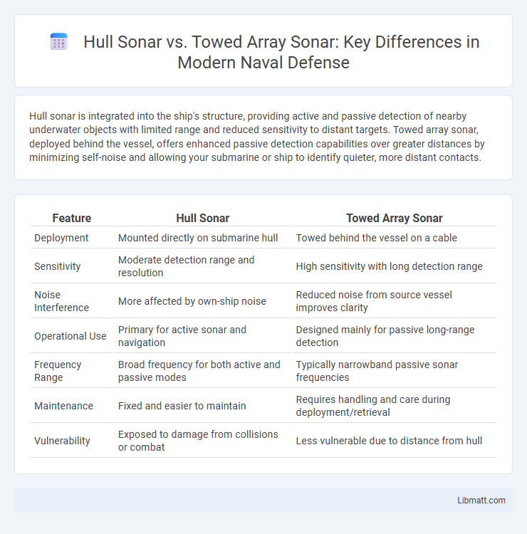 Hull Sonar vs. Towed Array Sonar: Key Differences in Modern Naval Defense
