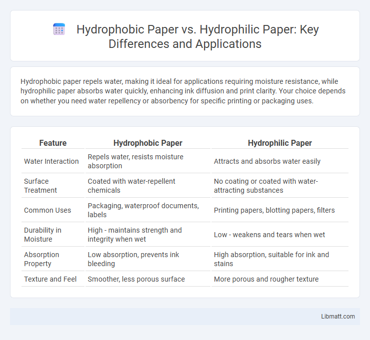 Hydrophobic Paper vs. Hydrophilic Paper: Key Differences and Applications