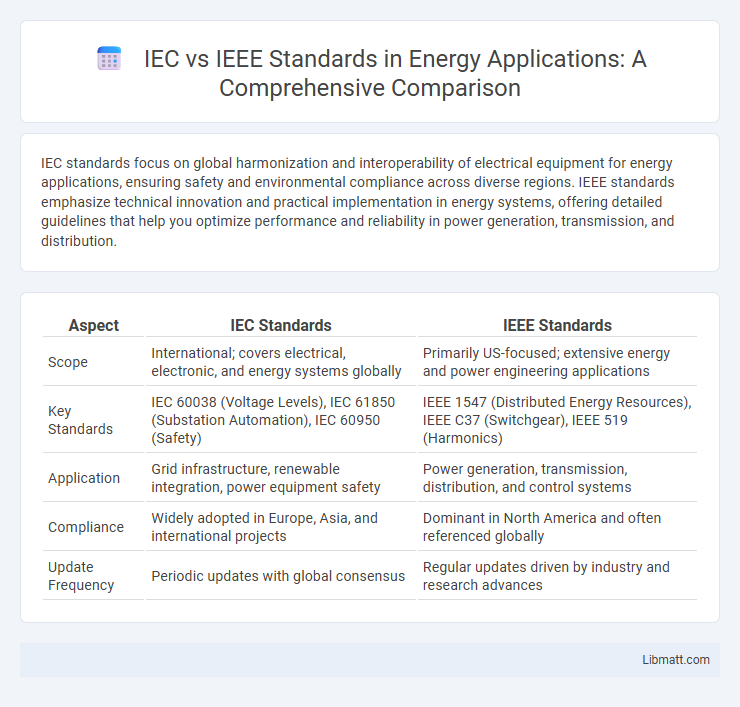 IEC vs IEEE Standards in Energy Applications: A Comprehensive Comparison