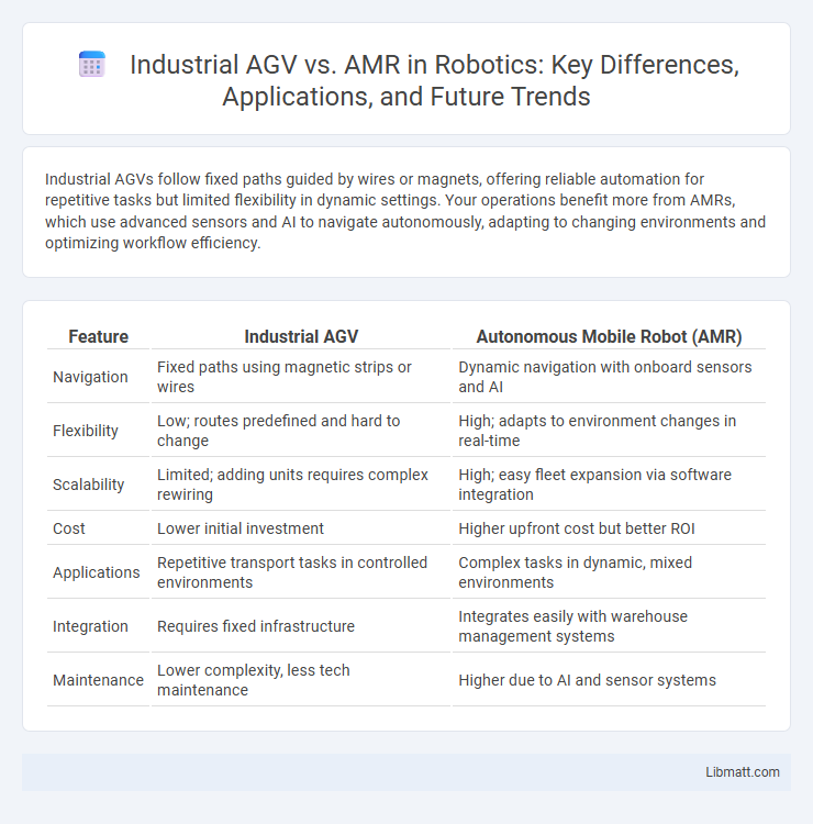 Industrial AGV vs. AMR in Robotics: Key Differences, Applications, and Future Trends