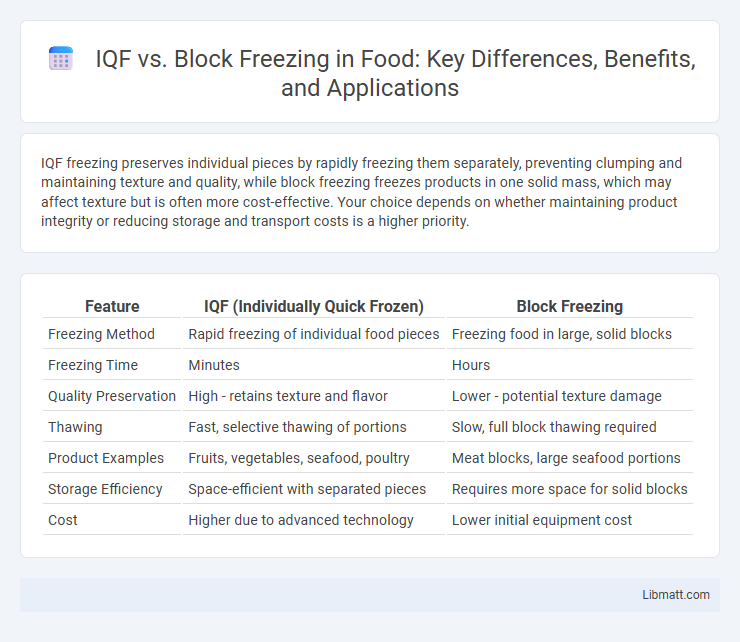 IQF vs. Block Freezing in Food: Key Differences, Benefits, and Applications