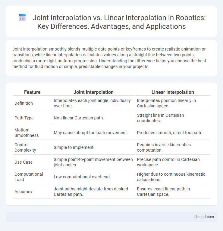 Joint Interpolation vs. Linear Interpolation in Robotics: Key Differences, Advantages, and Applications
