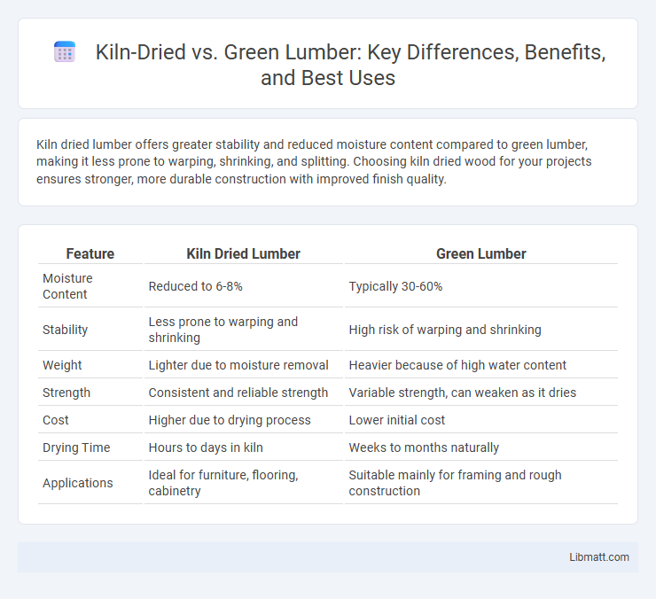 Kiln-Dried vs. Green Lumber: Key Differences, Benefits, and Best Uses