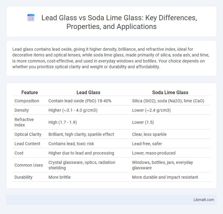 Lead Glass vs Soda Lime Glass: Key Differences, Properties, and Applications