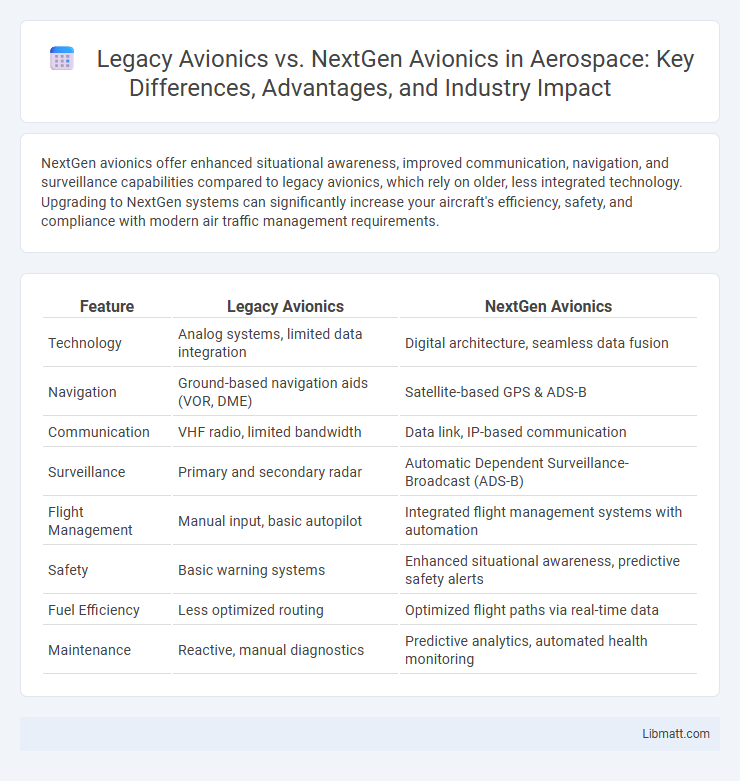 Legacy Avionics vs. NextGen Avionics in Aerospace: Key Differences, Advantages, and Industry Impact