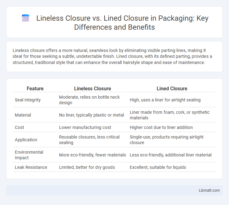 Lineless Closure vs. Lined Closure in Packaging: Key Differences and Benefits