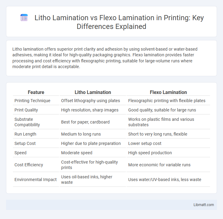 Litho Lamination vs Flexo Lamination in Printing: Key Differences Explained