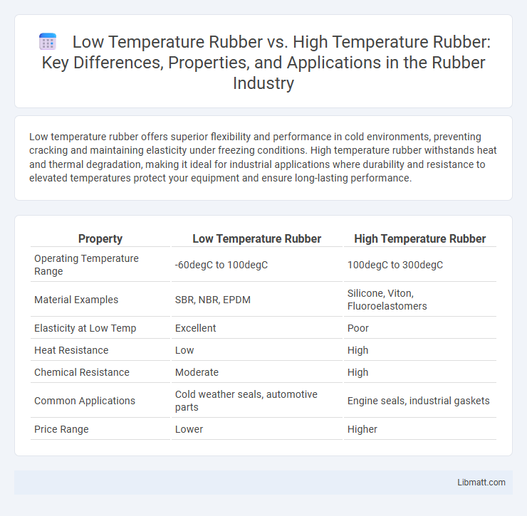 Low Temperature Rubber vs. High Temperature Rubber: Key Differences, Properties, and Applications in the Rubber Industry