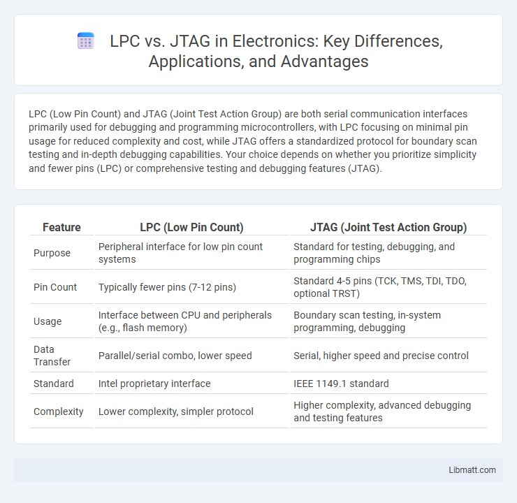 LPC vs. JTAG in Electronics: Key Differences, Applications, and Advantages