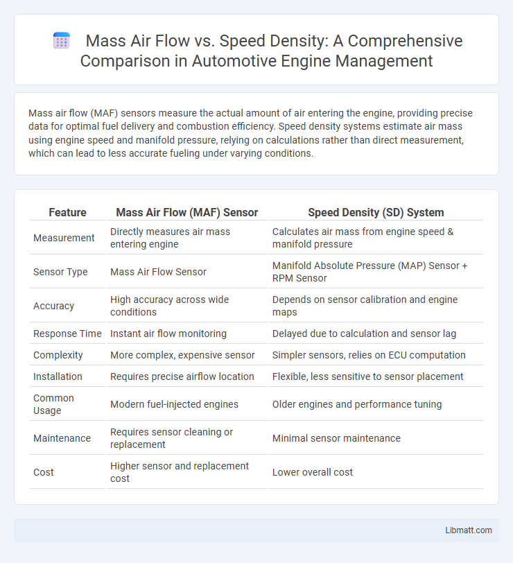 Mass Air Flow vs. Speed Density: A Comprehensive Comparison in Automotive Engine Management