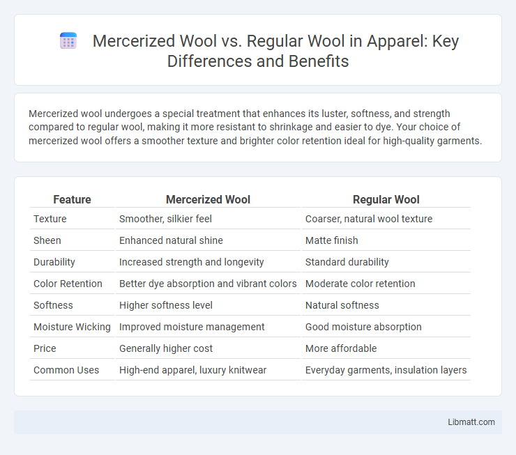 Mercerized Wool vs. Regular Wool in Apparel: Key Differences and Benefits