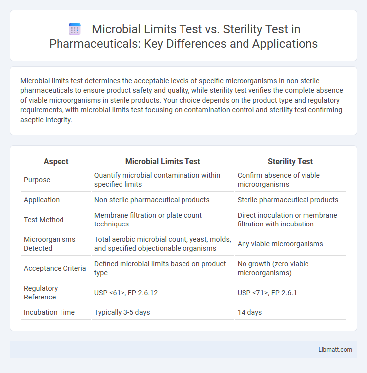 Microbial Limits Test vs. Sterility Test in Pharmaceuticals: Key Differences and Applications