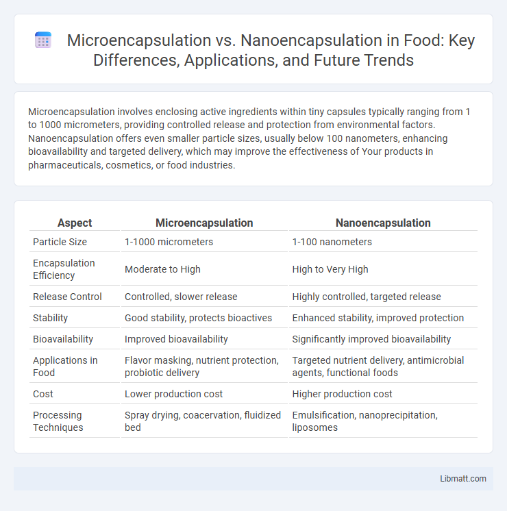 Microencapsulation vs. Nanoencapsulation in Food: Key Differences, Applications, and Future Trends
