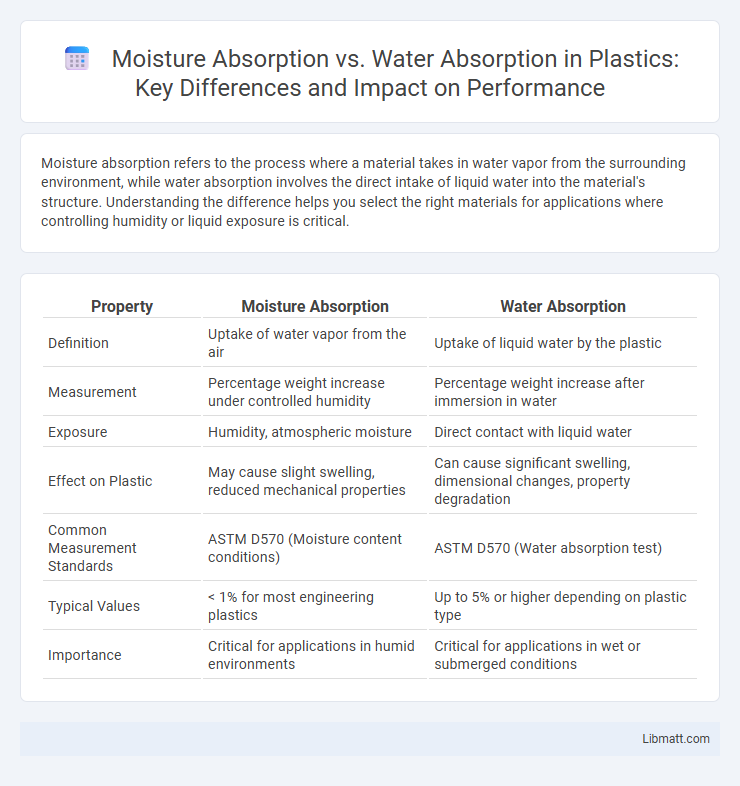 Moisture Absorption vs. Water Absorption in Plastics: Key Differences and Impact on Performance