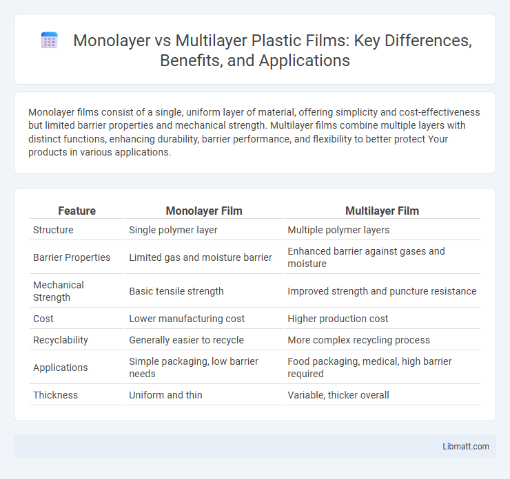 Monolayer vs Multilayer Plastic Films: Key Differences, Benefits, and Applications