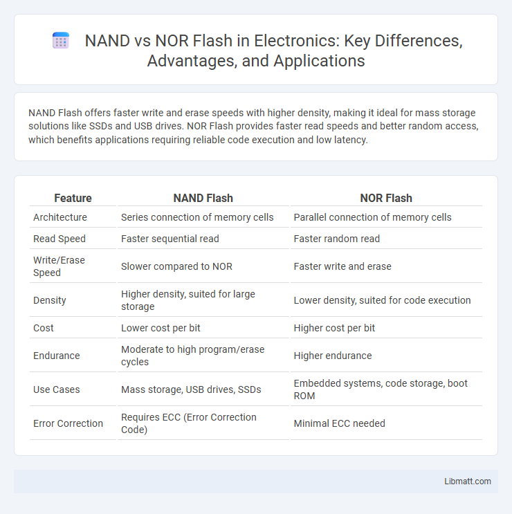 NAND vs NOR Flash in Electronics: Key Differences, Advantages, and Applications