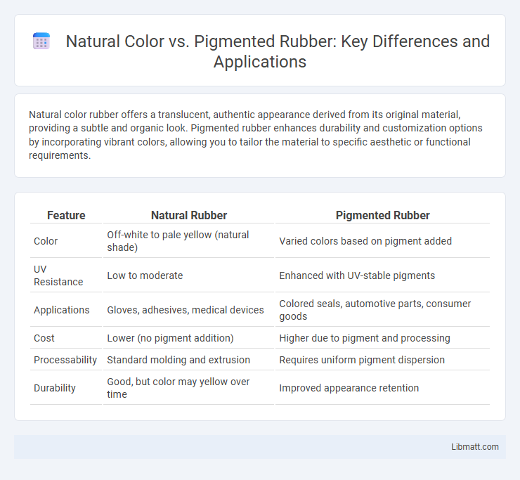 Natural Color vs. Pigmented Rubber: Key Differences and Applications