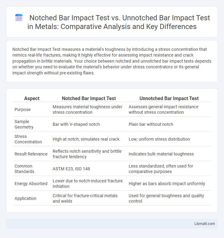 Notched Bar Impact Test vs. Unnotched Bar Impact Test in Metals: Comparative Analysis and Key Differences