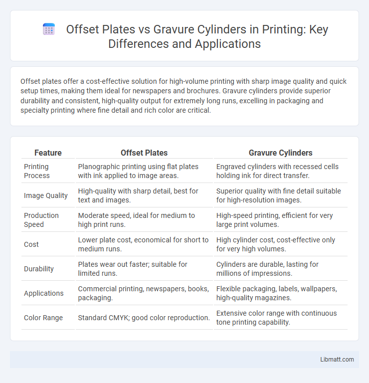 Offset Plates vs Gravure Cylinders in Printing: Key Differences and Applications