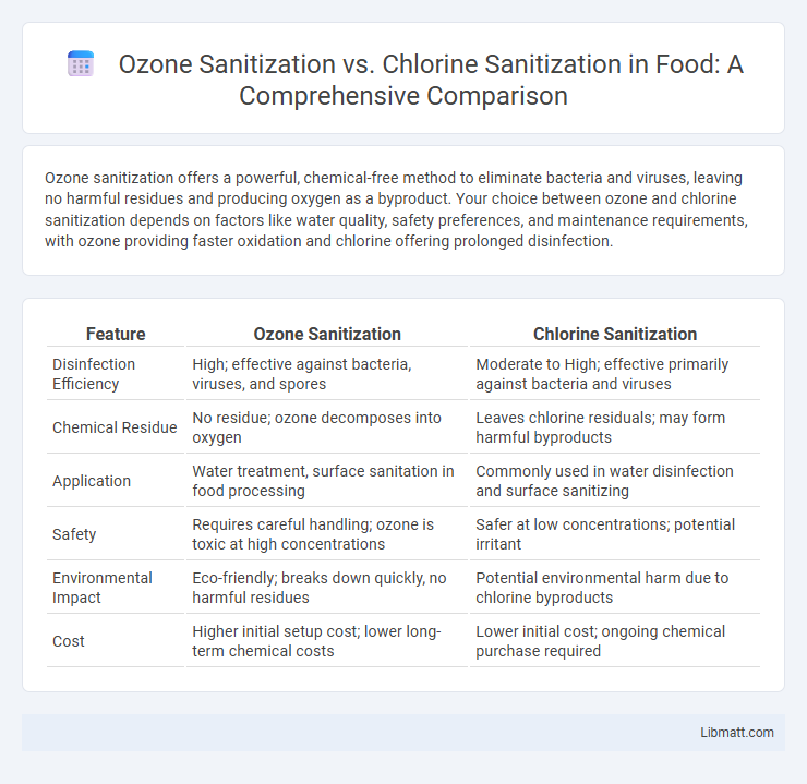Ozone Sanitization vs. Chlorine Sanitization in Food: A Comprehensive Comparison