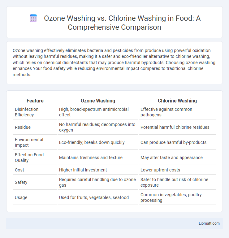 Ozone Washing vs. Chlorine Washing in Food: A Comprehensive Comparison