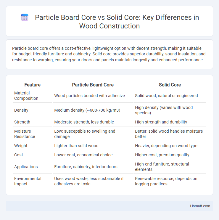 Particle Board Core vs Solid Core: Key Differences in Wood Construction