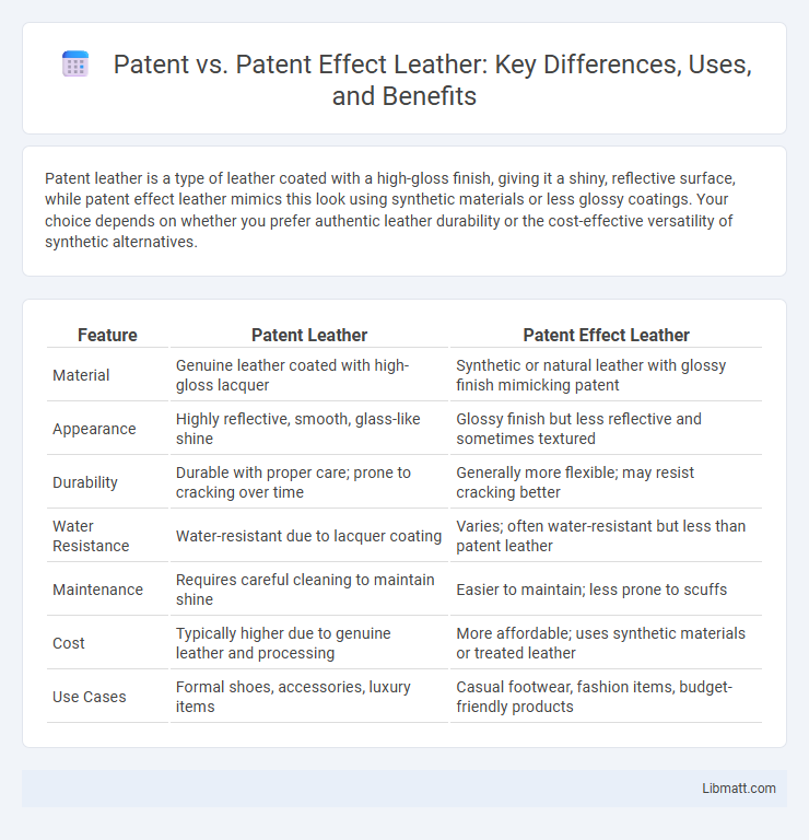 Patent vs. Patent Effect Leather: Key Differences, Uses, and Benefits