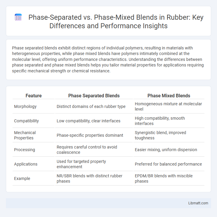 Phase-Separated vs. Phase-Mixed Blends in Rubber: Key Differences and Performance Insights