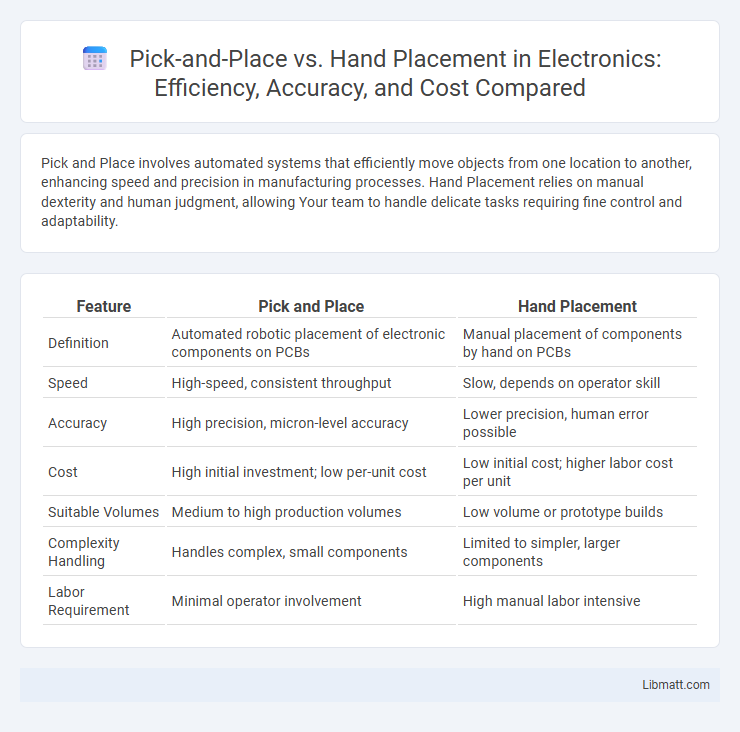 Pick-and-Place vs. Hand Placement in Electronics: Efficiency, Accuracy, and Cost Compared