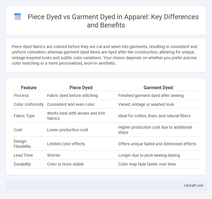 Piece Dyed vs Garment Dyed in Apparel: Key Differences and Benefits