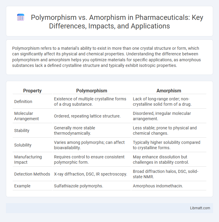 Polymorphism vs. Amorphism in Pharmaceuticals: Key Differences, Impacts, and Applications