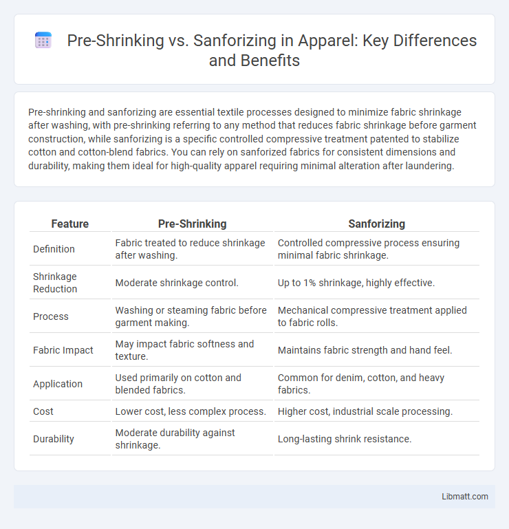 Pre-Shrinking vs. Sanforizing in Apparel: Key Differences and Benefits