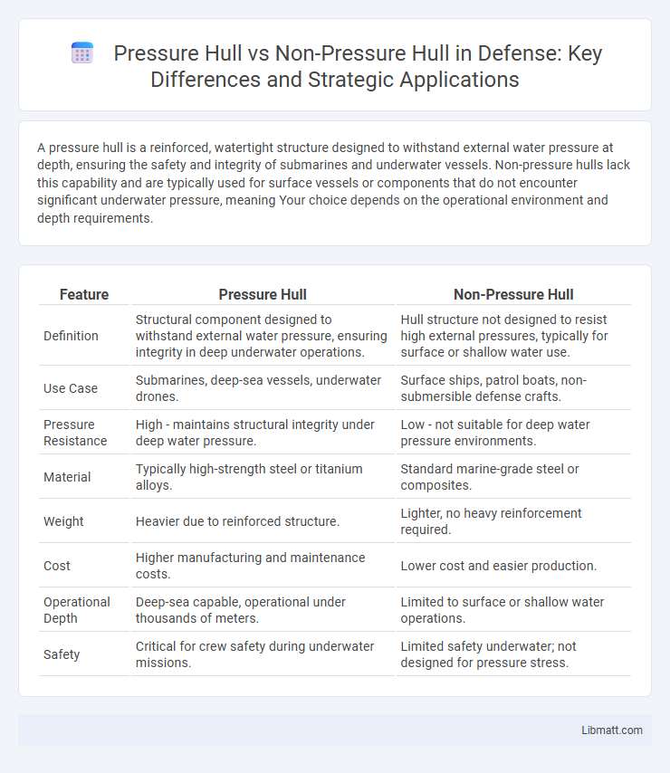 Pressure Hull vs Non-Pressure Hull in Defense: Key Differences and Strategic Applications