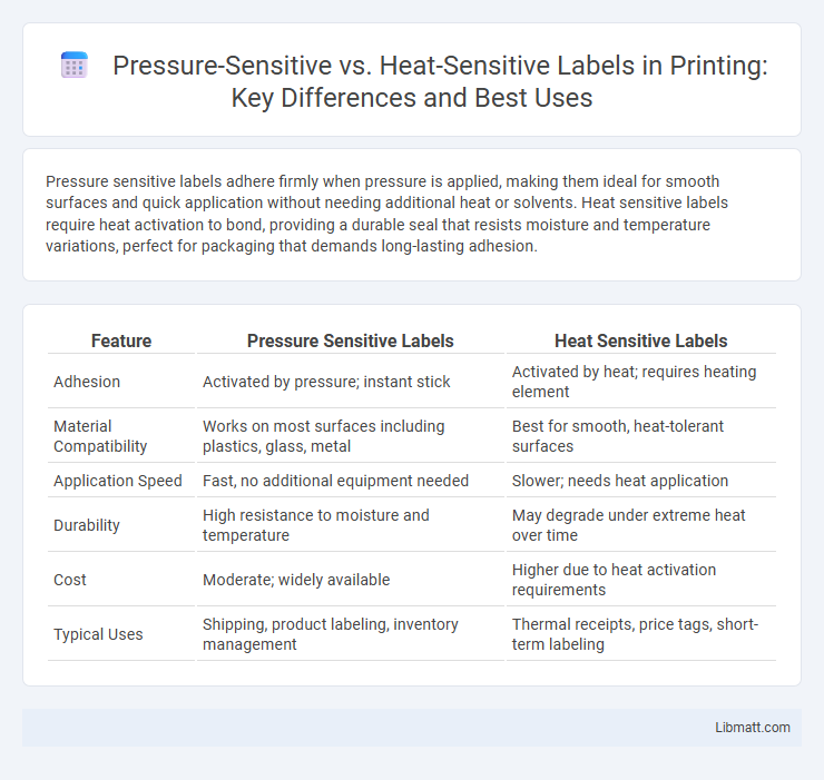 Pressure-Sensitive vs. Heat-Sensitive Labels in Printing: Key Differences and Best Uses