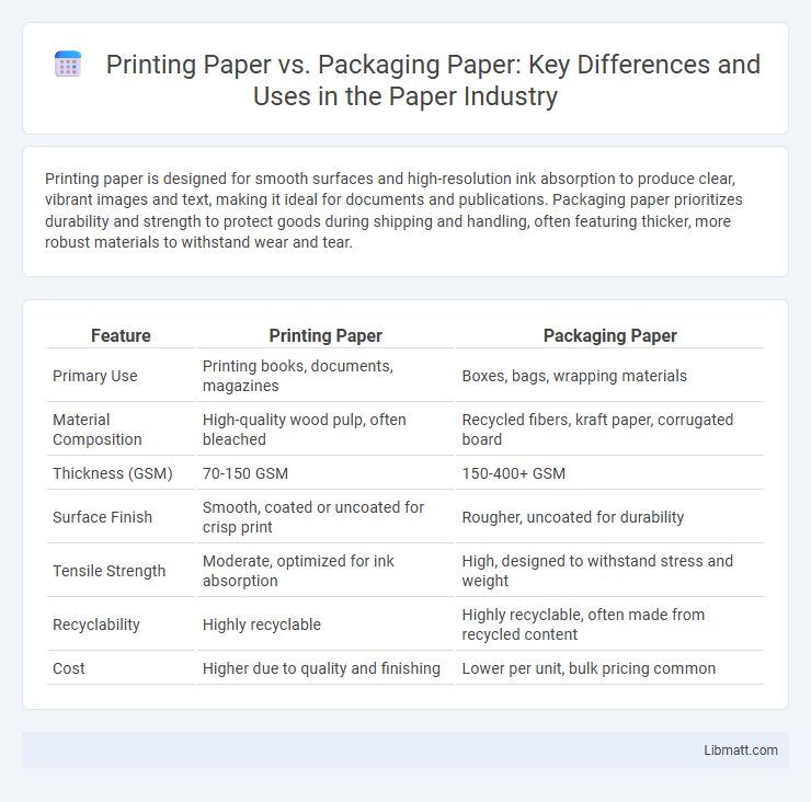 Printing Paper vs. Packaging Paper: Key Differences and Uses in the Paper Industry