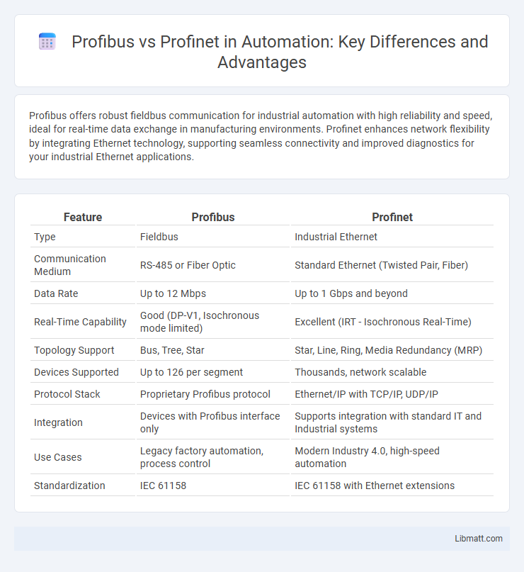 Profibus vs Profinet in Automation: Key Differences and Advantages