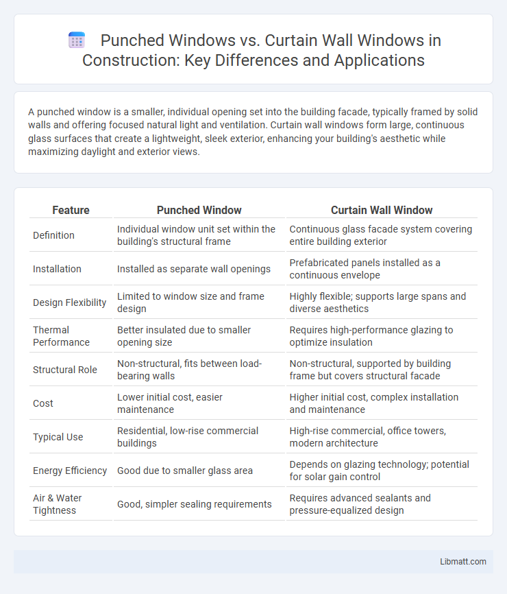 Punched Windows vs. Curtain Wall Windows in Construction: Key Differences and Applications