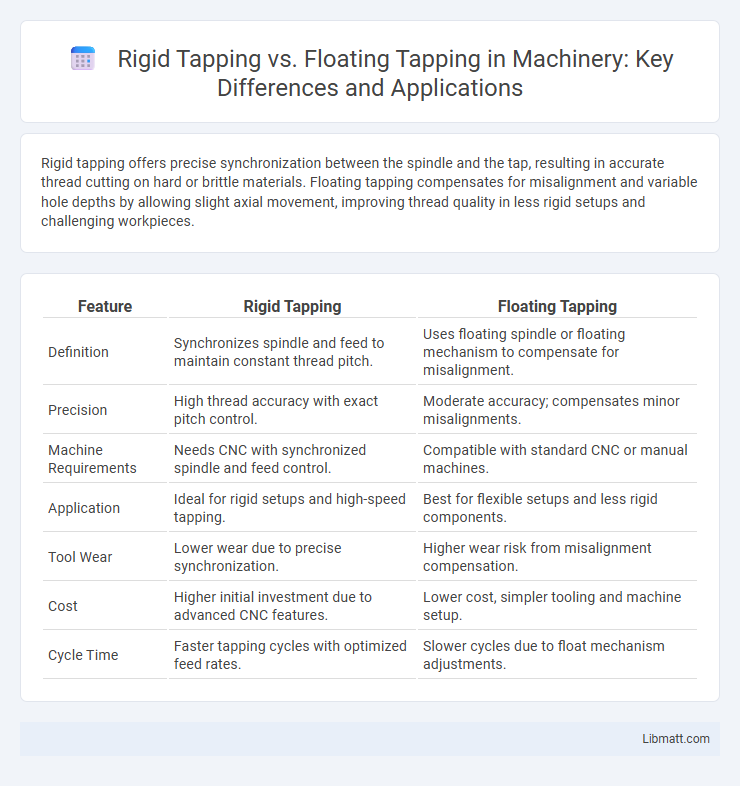 Rigid Tapping vs. Floating Tapping in Machinery: Key Differences and Applications