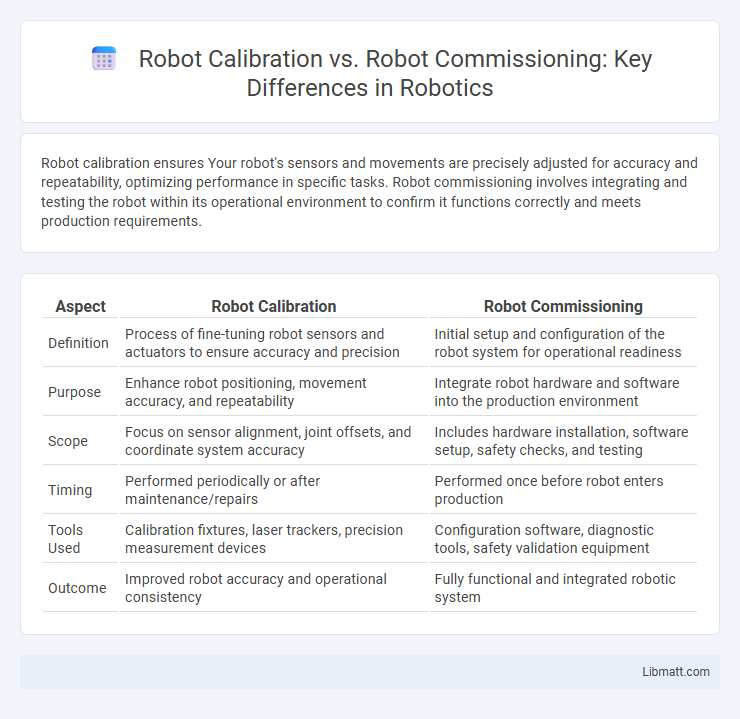 Robot Calibration vs. Robot Commissioning: Key Differences in Robotics
