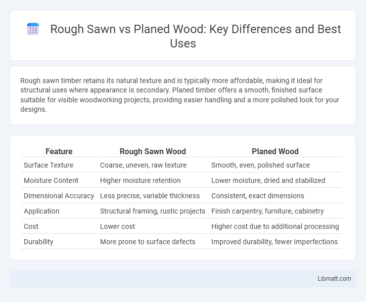 Rough Sawn vs Planed Wood: Key Differences and Best Uses