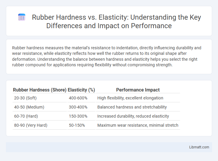Rubber Hardness vs. Elasticity: Understanding the Key Differences and Impact on Performance