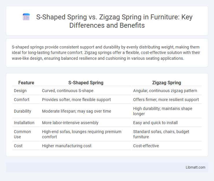 S-Shaped Spring vs. Zigzag Spring in Furniture: Key Differences and Benefits
