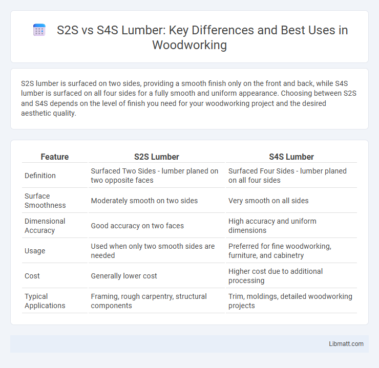 S2S vs S4S Lumber: Key Differences and Best Uses in Woodworking