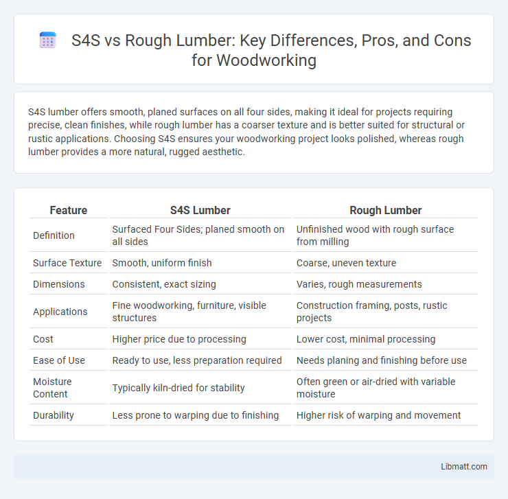 S4S vs Rough Lumber: Key Differences, Pros, and Cons for Woodworking
